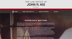 Desktop Screenshot of johnnixlawyers.com