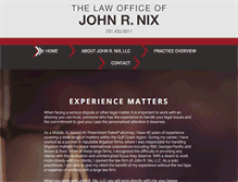 Tablet Screenshot of johnnixlawyers.com